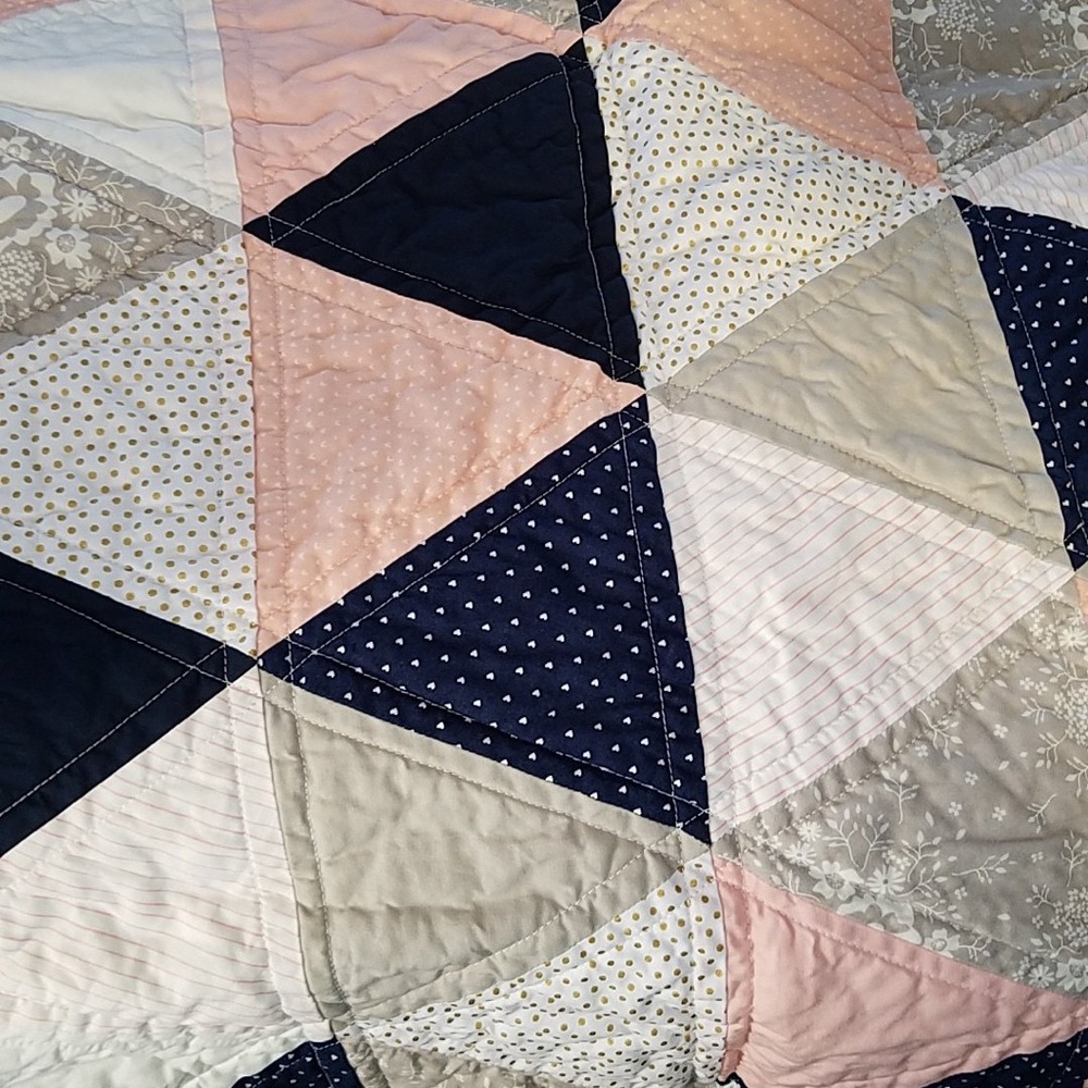 Handmade crib quilt
